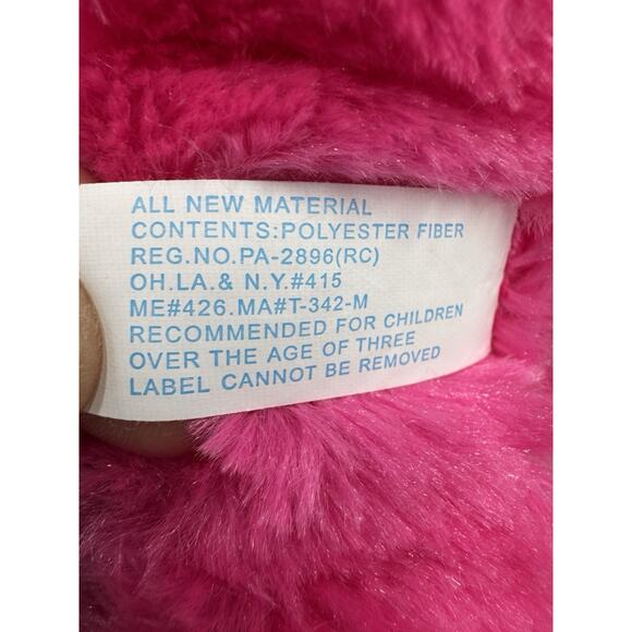 BJ Toy Company Pink Yellow Dragon Plush W/ Horns 10” Stuffed Animal - Picture 8 of 8